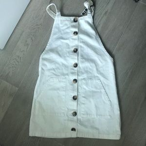 Topshop Moto Pinafore denim overall dress